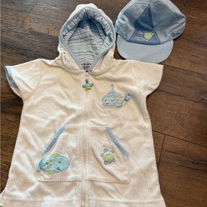 Vintage minibasix‎ Matching Set with coverup zip Hoodie and Cap